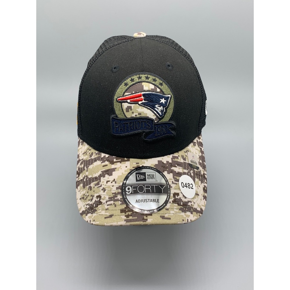 New Era 9FORTY New England Patriots Salute to Service Trucker Hat Mens OSFM